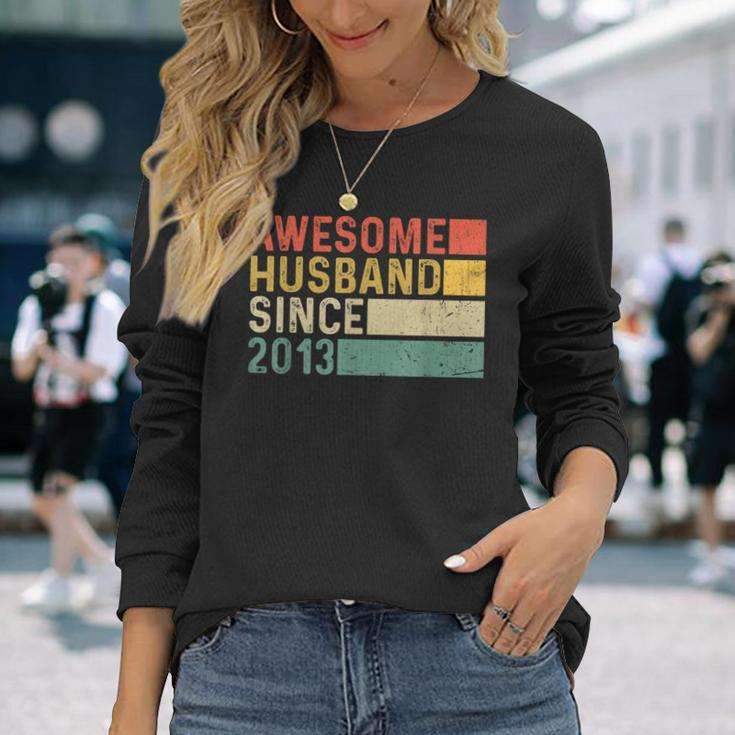 10Th Wedding Anniversary For Him Awesome Husband 2013 Long Sleeve T-Shirt Gifts for Her