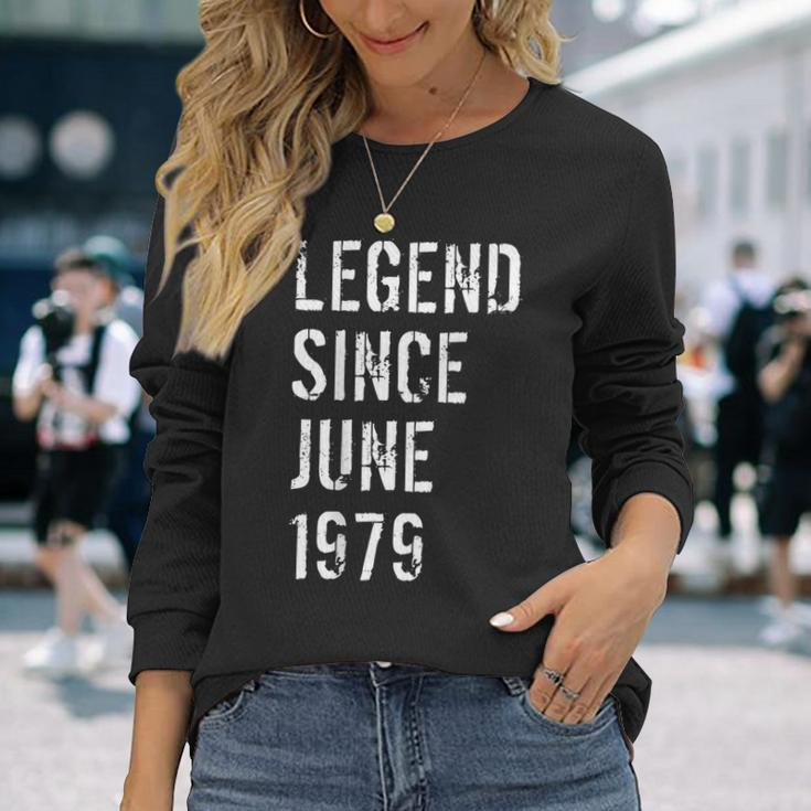 40Th Birthday Legend Since June 1979 Long Sleeve T-Shirt T-Shirt Gifts for Her
