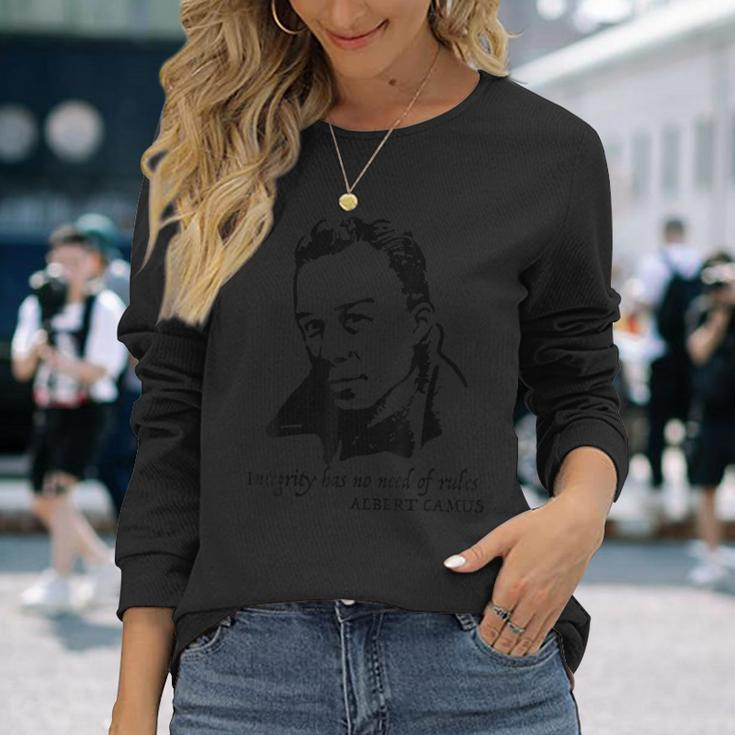 Albert Camus Quote Long Sleeve T-Shirt Gifts for Her
