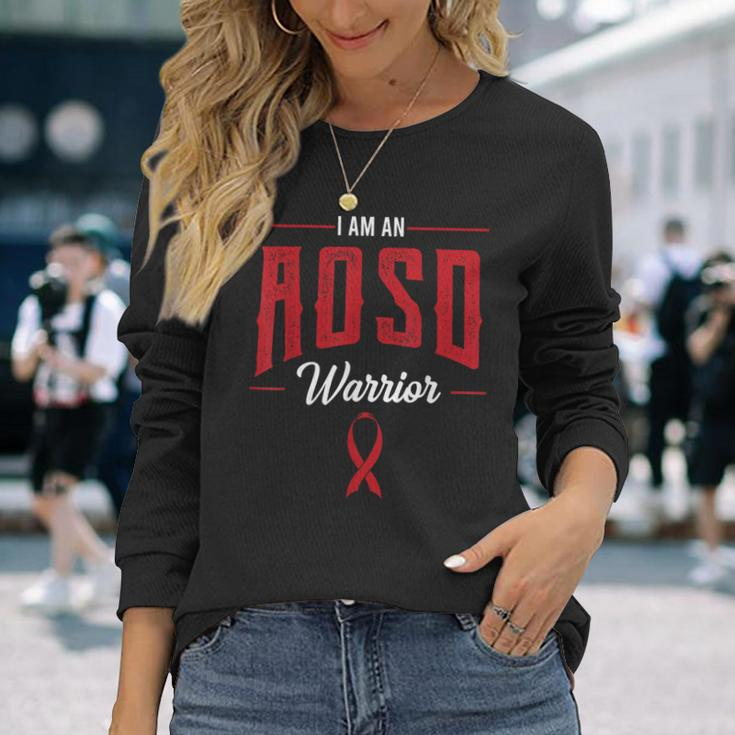 Aosd Warrior Awareness Adult-Onset Still's Disease Patient Long Sleeve T-Shirt Gifts for Her
