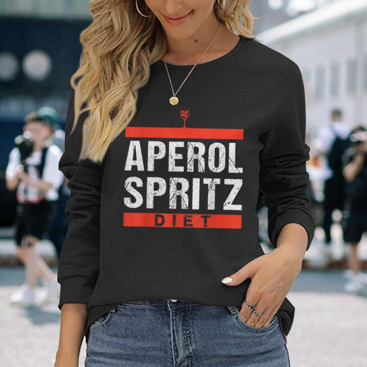 Aperol Spritz Cocktail Party Alcohol Drink Summer Beverage Long Sleeve T-Shirt Gifts for Her