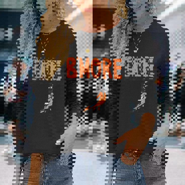 Baltimore Pride Bmore Maryland Md Pride Month Long Sleeve T-Shirt T-Shirt Gifts for Her