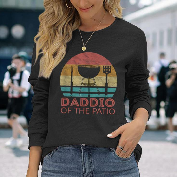 Bbq Daddio Of The Patio Fathers Day Bbq Grill Dad Long Sleeve T-Shirt T-Shirt Gifts for Her