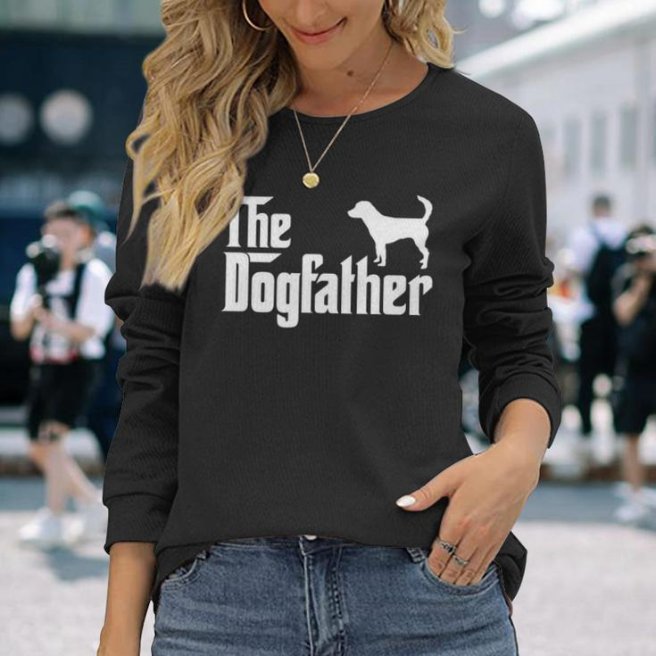 Beagle Harrier Dogfather Dog Dad Long Sleeve T-Shirt Gifts for Her
