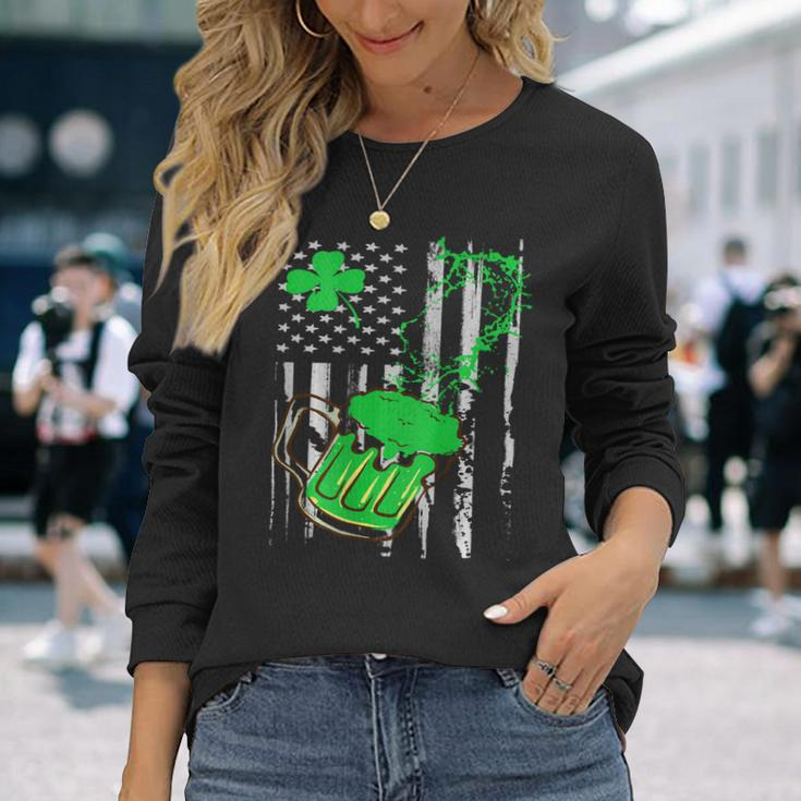 Beer Beer Drinking St Patricks Day Long Sleeve T-Shirt Gifts for Her