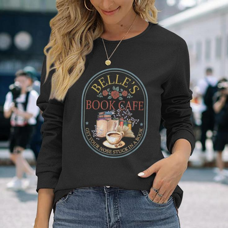 Belle's Book Cafe Belle-Book Shop Long Sleeve T-Shirt Gifts for Her