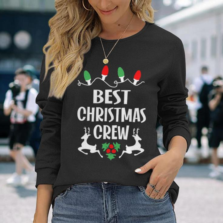 Best Name Christmas Crew Best Long Sleeve T-Shirt Gifts for Her