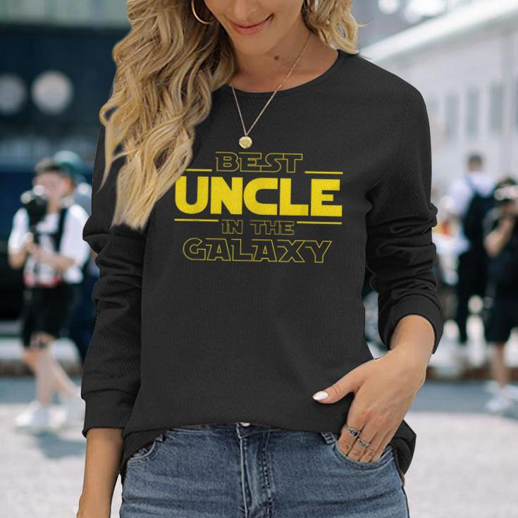 Best Uncle In The Galaxy Uncle Long Sleeve T-Shirt T-Shirt Gifts for Her