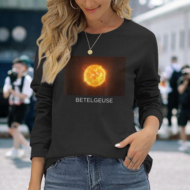 Betelgeuse Giant Star Orion Constellation Galaxy Long Sleeve T-Shirt Gifts for Her