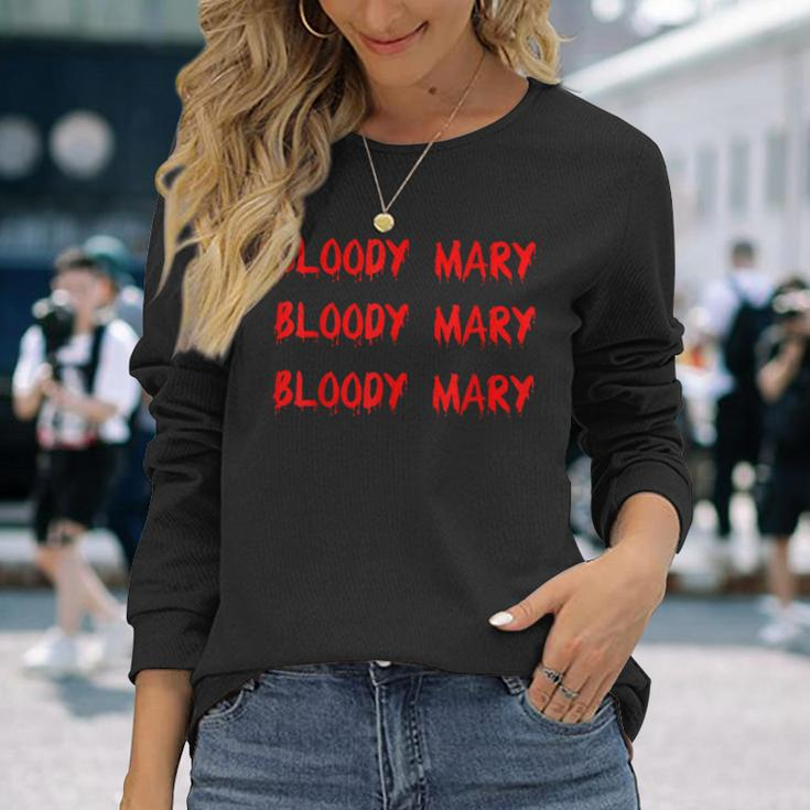 Bloody Mary Horror Halloween Costume Halloween Costume Long Sleeve T-Shirt Gifts for Her