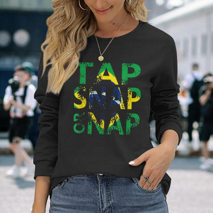 Brazilian Jiu Jitsu Tap Snap Or Nap Long Sleeve T-Shirt Gifts for Her