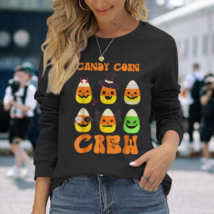 Candy Corn Squad Team Candy Corn Crew Halloween Long Sleeve T-Shirt Gifts for Her