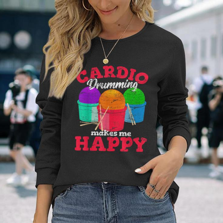 Cardio Drumming Squad Workout Gym Fitness Class Exercise Long Sleeve T-Shirt T-Shirt Gifts for Her