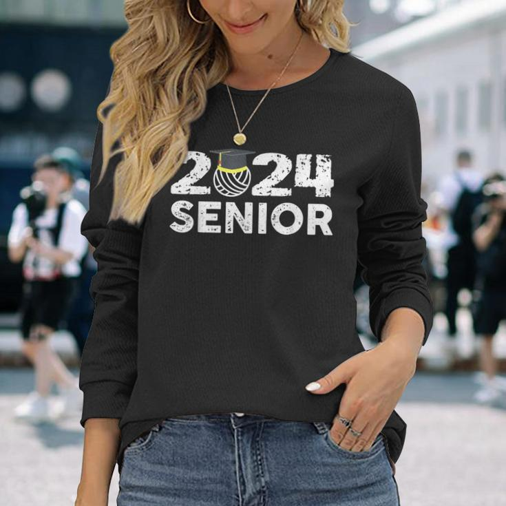 Class Of 2024 Volleyball Senior 2024 Volleyball Long Sleeve T-Shirt Gifts for Her