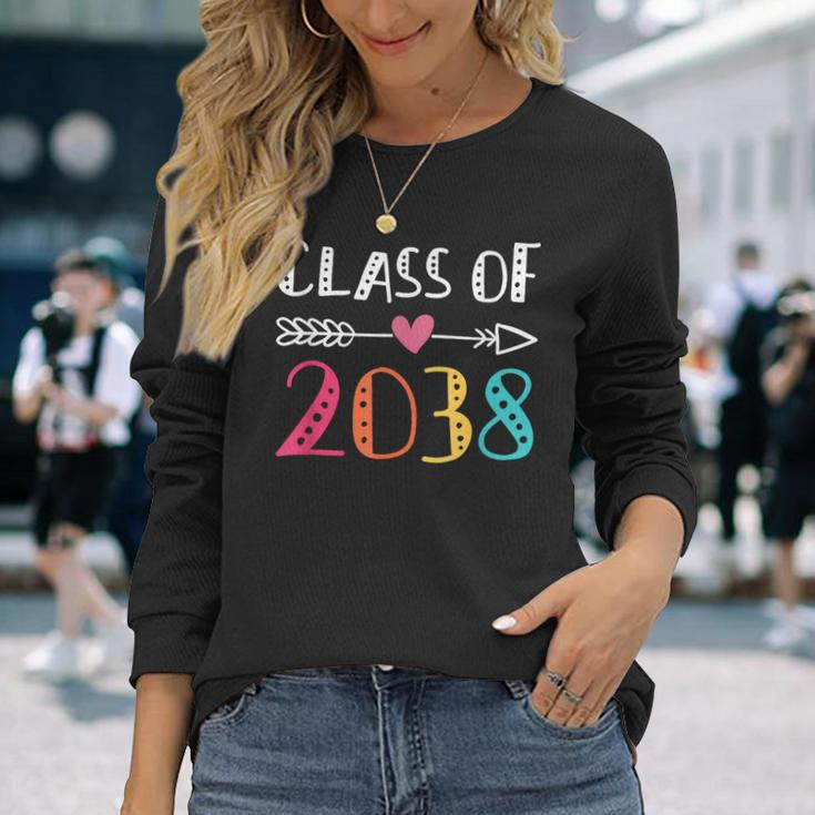 Class Of 2038 Kindergarten Pre K Grow With Me Graduation Long Sleeve T-Shirt T-Shirt Gifts for Her