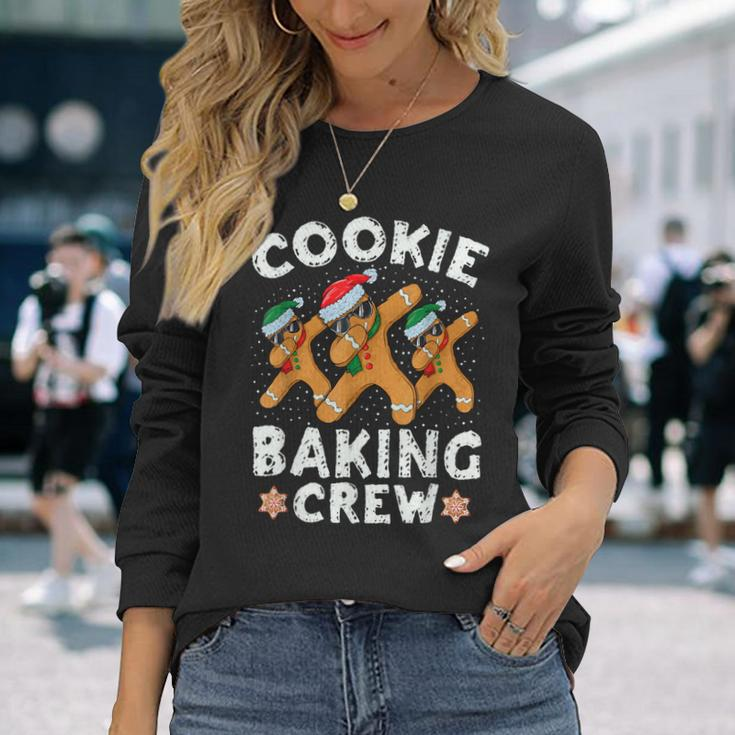 Cookie Baking Crew Gingerbread Christmas Costume Pajamas Long Sleeve T-Shirt Gifts for Her