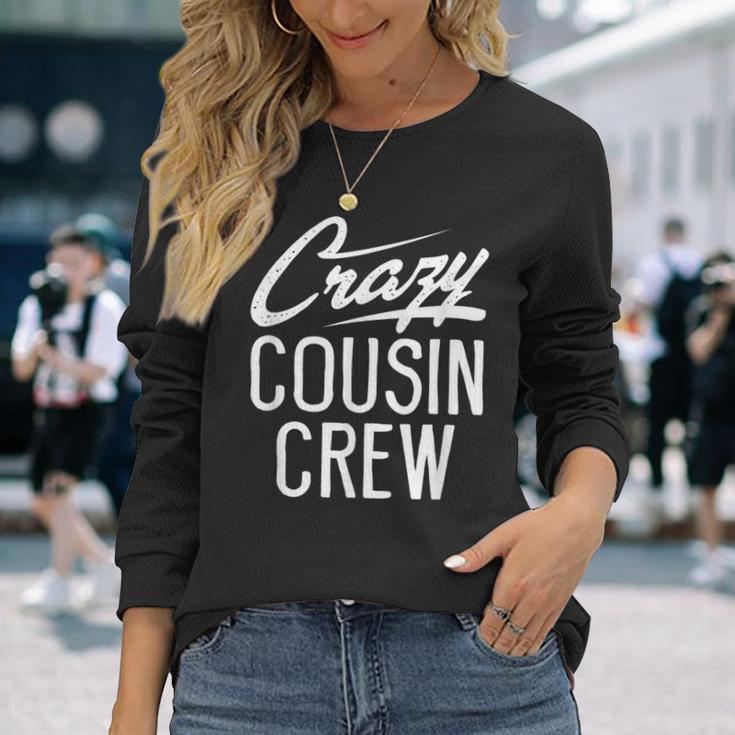 Crazy Cousin Crew Family Matching Christmas Party Long Sleeve T-Shirt Gifts for Her