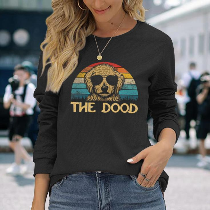 Dog Goldendoodle Retro Goldendoodle The Dood s Dad Mom Long Sleeve T-Shirt Gifts for Her