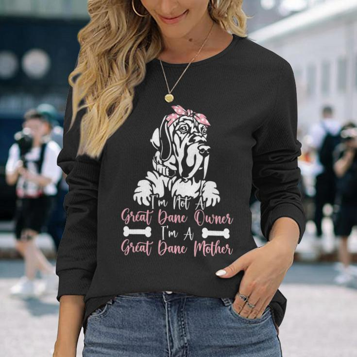 Dog Owner Dog Breed Mom Great Dane Mom Long Sleeve T-Shirt Gifts for Her