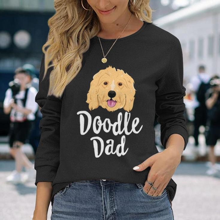 Doodle Dad Men Goldendoodle Dog Puppy Father Long Sleeve T-Shirt Gifts for Her