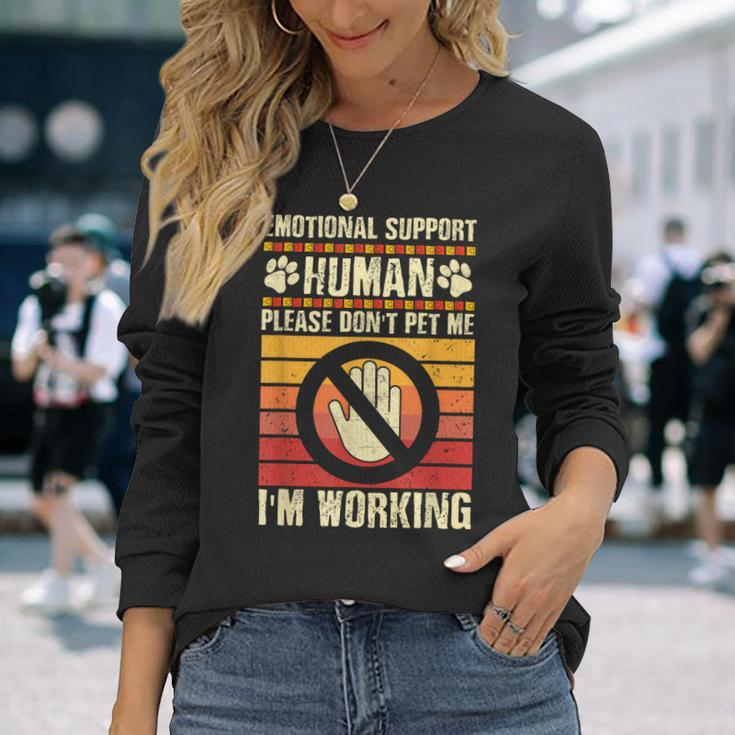 Emotional-Support Human Halloween Costume Do Not Pet Me Long Sleeve T-Shirt T-Shirt Gifts for Her