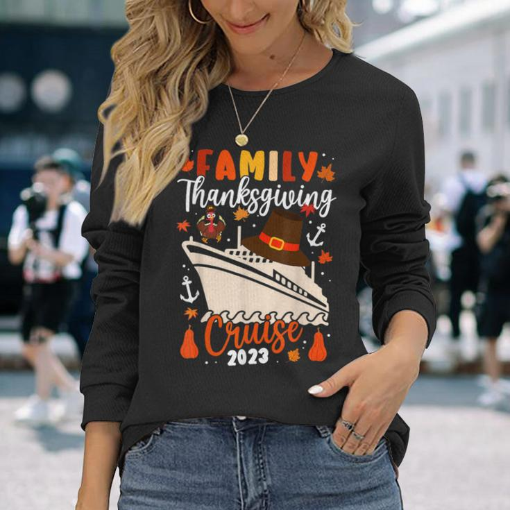Family Thanksgiving Cruise 2023 Autumn Cruise Squad Matching Long Sleeve T-Shirt Gifts for Her
