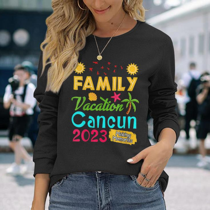 Family Vacation Cancun 2023 Summer Trip Long Sleeve T-Shirt T-Shirt Gifts for Her