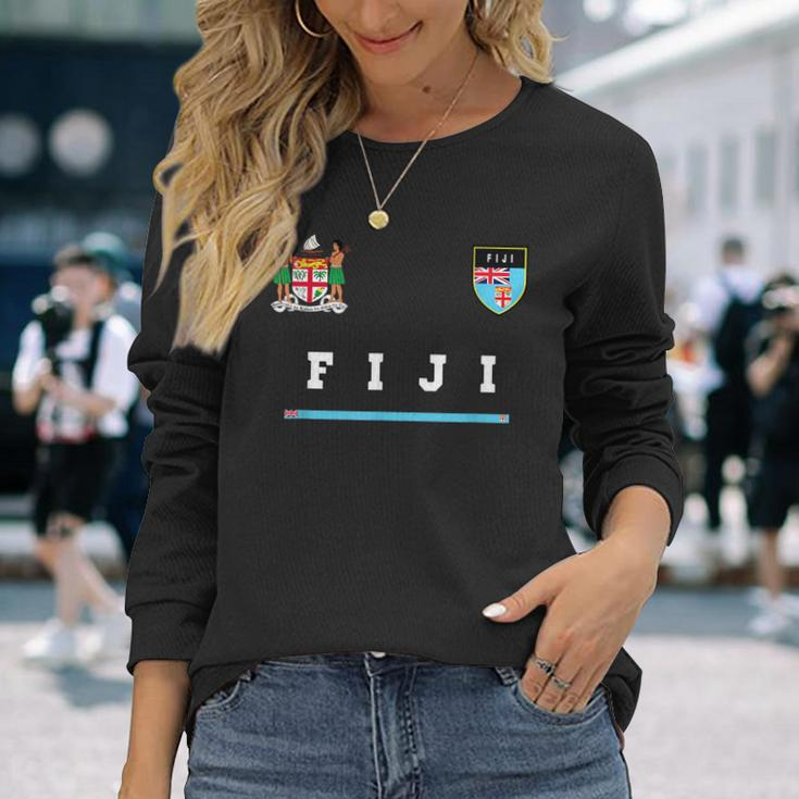 Fiji SportSoccer Jersey Flag Football Suva Long Sleeve T-Shirt T-Shirt Gifts for Her