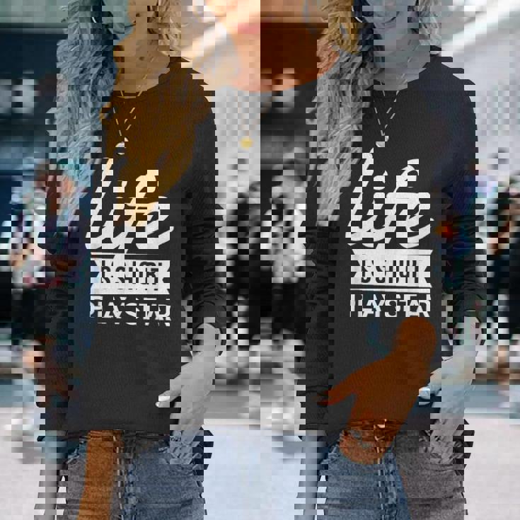 Fun Musician Life Is Short Play Sitar Long Sleeve T-Shirt Gifts for Her Fun Musician Life Is Short Play Sitar Long Sleeve T-Shirt Gifts for Her