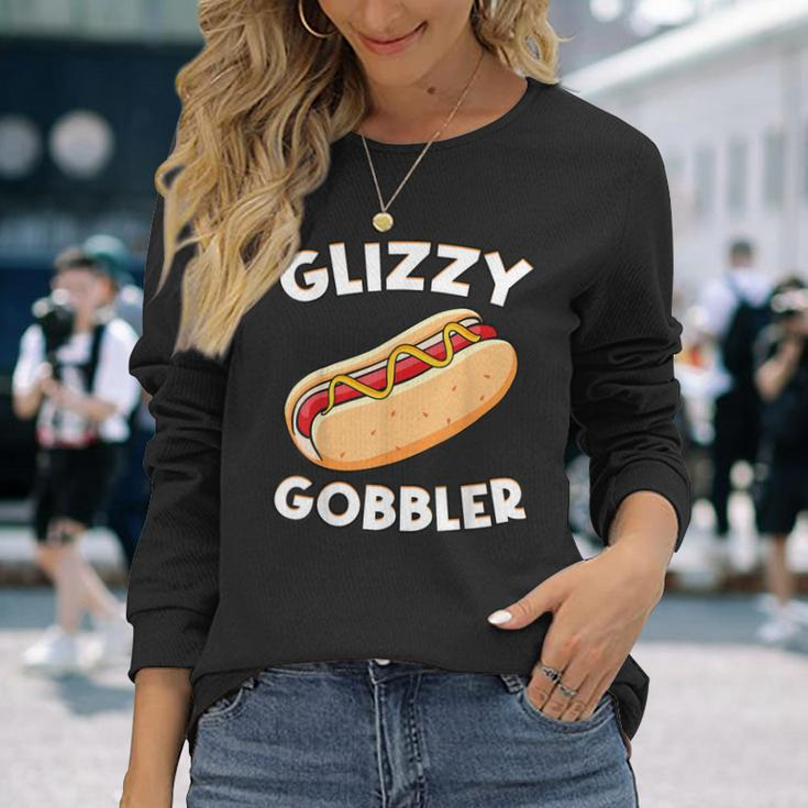 Hot Dog Glizzy Gobbler Number One Glizzy Gladiator Long Sleeve T-Shirt Gifts for Her