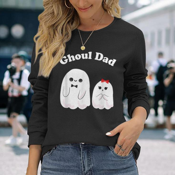 Ghoul Dad Daddy Ghost Father Halloween Costume Long Sleeve T-Shirt Gifts for Her
