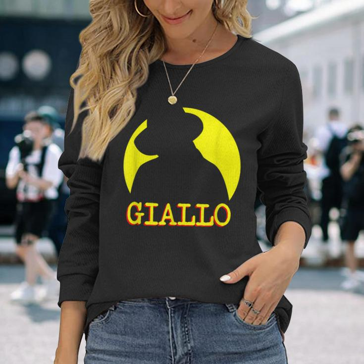 Giallo Italian Horror Movies 70S Retro Italian Horror Long Sleeve T-Shirt Gifts for Her