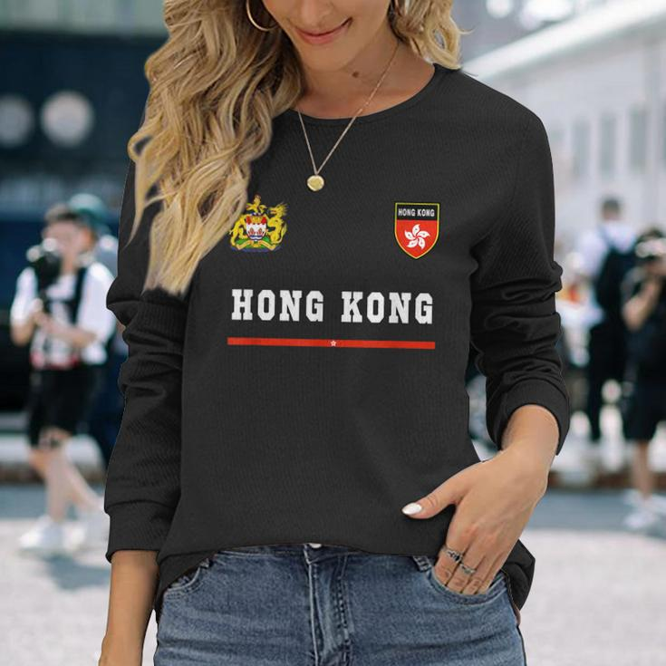 Hong Kong SportSoccer Jersey Flag Football Long Sleeve T-Shirt T-Shirt Gifts for Her
