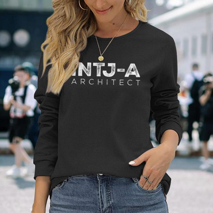 Intj-A The Architect Myers-Briggs Personality Test Long Sleeve T-Shirt Gifts for Her