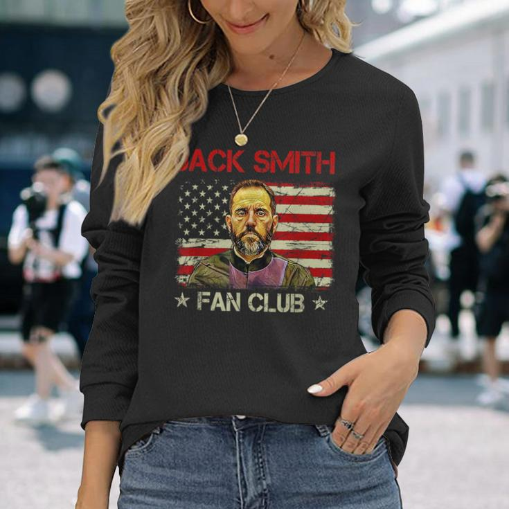 Jack Smith Fan Club Retro Usa Flag American Political Long Sleeve T-Shirt Gifts for Her