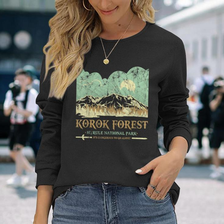 Korok Forest Hyrule National Park Vintage Long Sleeve T-Shirt Gifts for Her