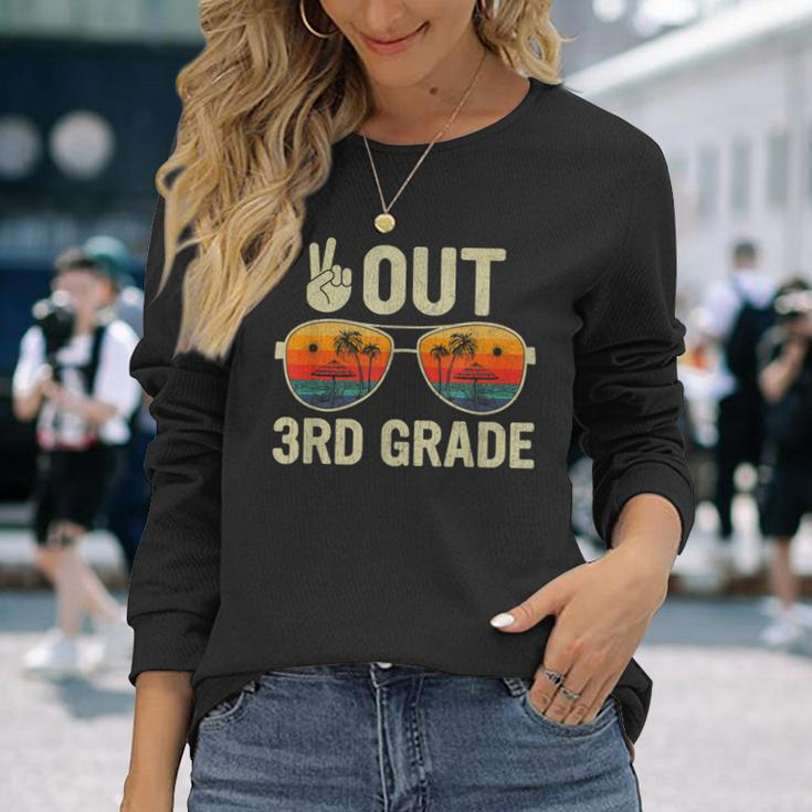 Last Day Of School Peace Out 3Rd Grade Graduation Long Sleeve T-Shirt T-Shirt Gifts for Her