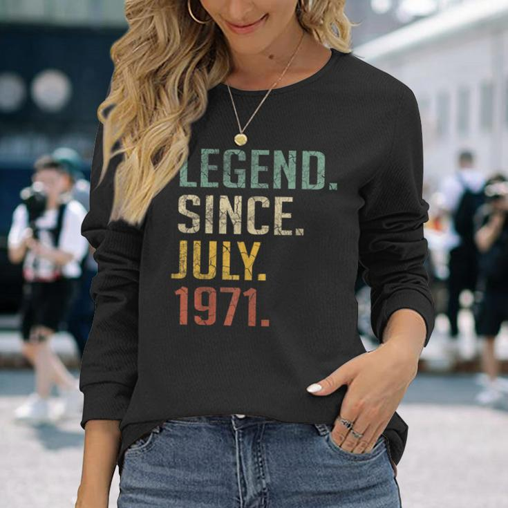 Legend Since July 1971 49Th Birthday 49 Year Old Long Sleeve T-Shirt Gifts for Her