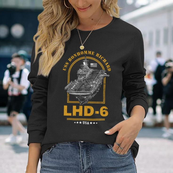 Lhd6 Uss Bonhomme Richard Long Sleeve T-Shirt Gifts for Her