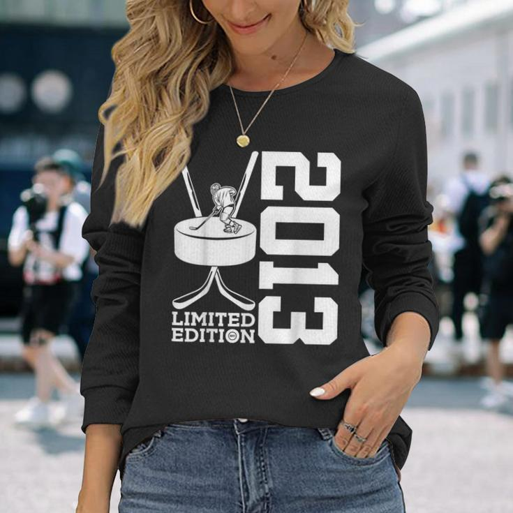 Limited Edition 2013 Ice Hockey 10Th Birthday Long Sleeve T-Shirt Gifts for Her