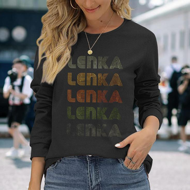 Love Heart Lenka Grunge Vintage Style Black Lenka Long Sleeve T-Shirt Gifts for Her