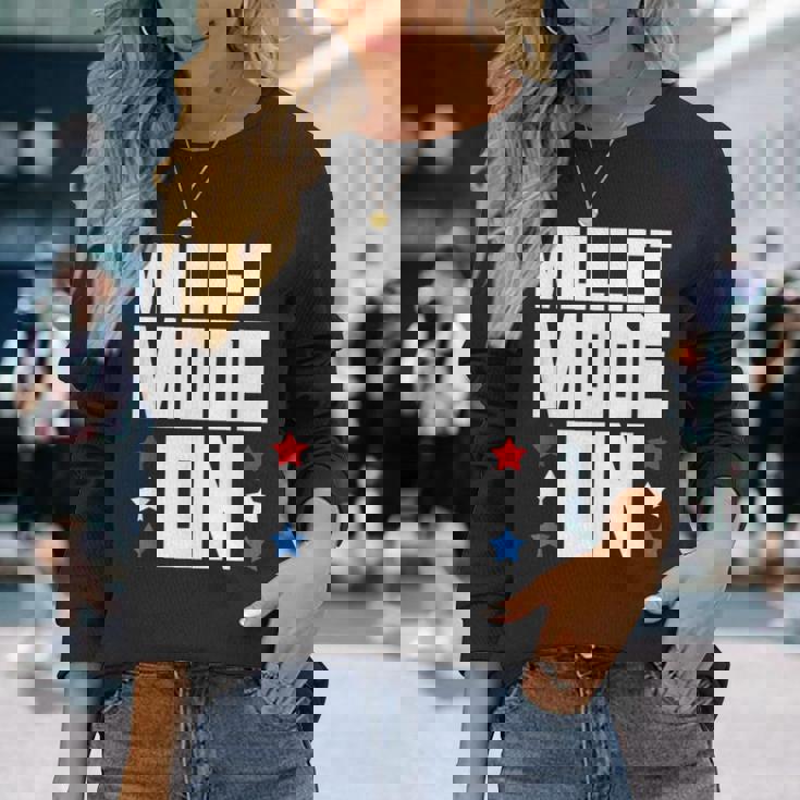 Mullet Mode On Redneck Mullet Pride Long Sleeve T-Shirt T-Shirt Gifts for Her