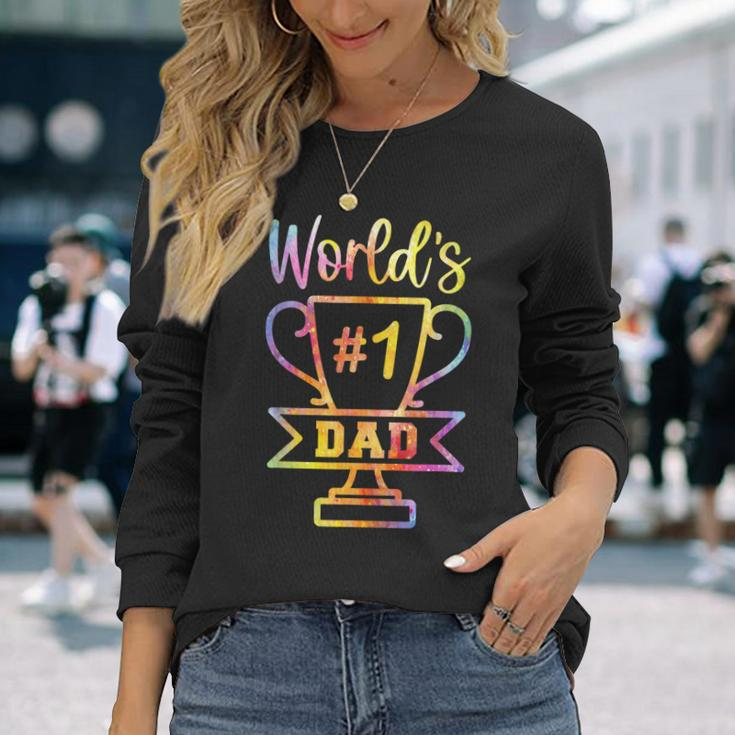 Number 1 Dad Fathers Day For Dad Long Sleeve T-Shirt Gifts for Her