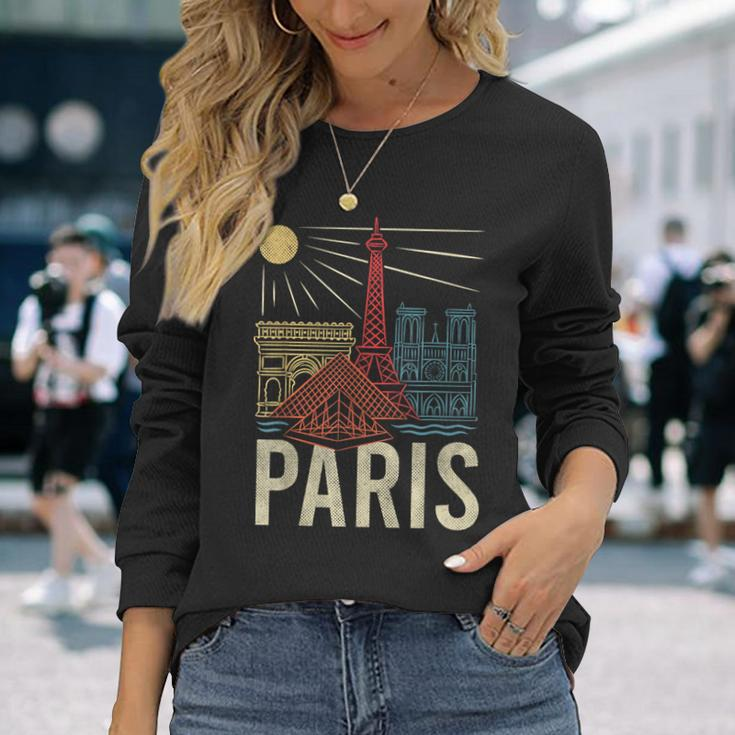 Paris Lover France Tourist Paris Art Paris Long Sleeve T-Shirt Gifts for Her