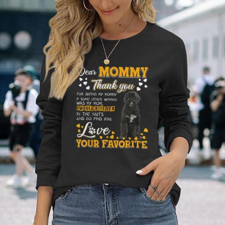 Portuguese Water Dog Dear Mommy Thank You For Being My Mommy Long Sleeve T-Shirt Gifts for Her