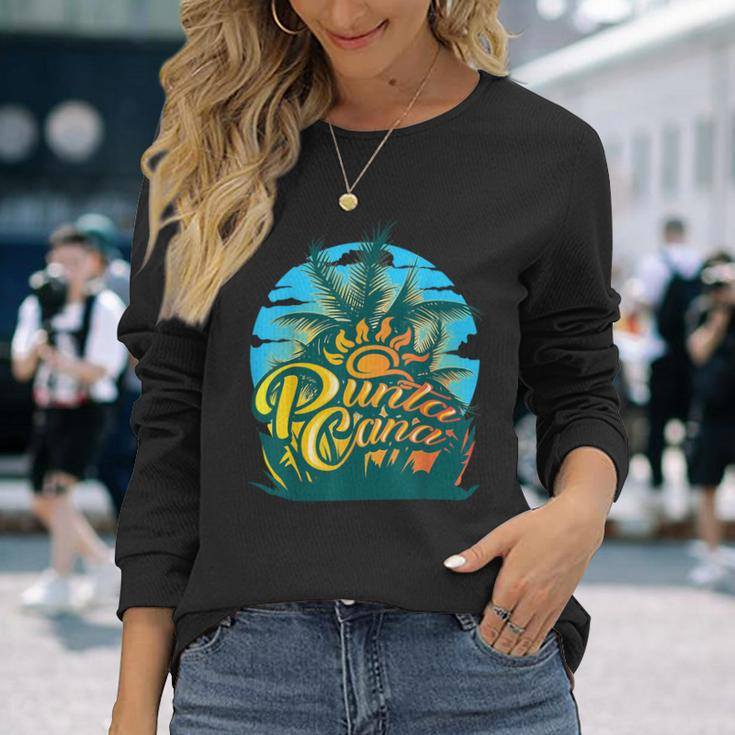 Punta Cana Cool Dainty Beach Lovers Long Sleeve T-Shirt Gifts for Her
