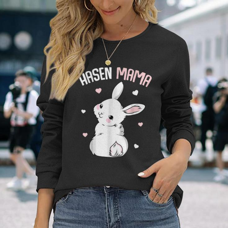 Rabbit Mum With Rabbit Easter Bunny Long Sleeve T-Shirt T-Shirt Gifts for Her