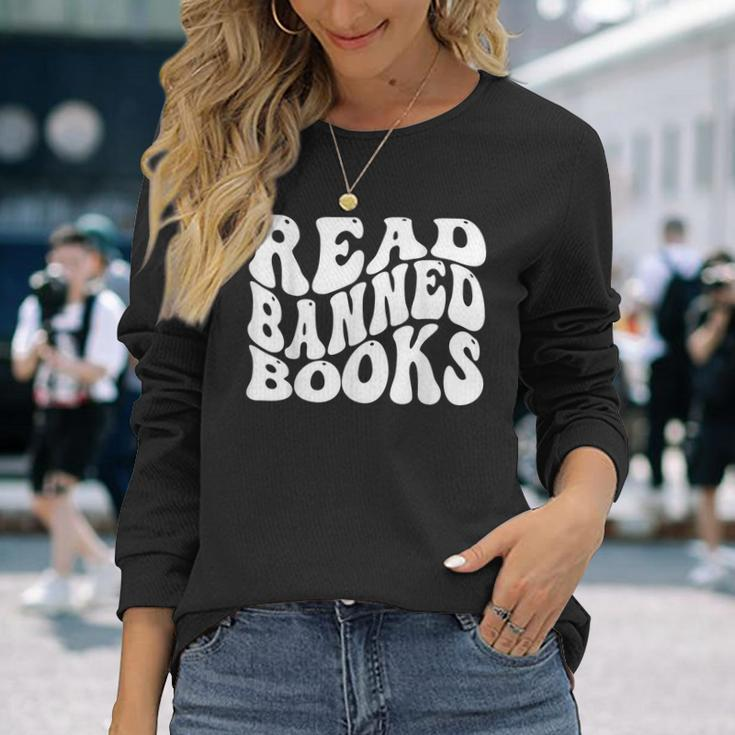 Read Banned Books Reading Librarian Reading Long Sleeve T-Shirt Gifts for Her