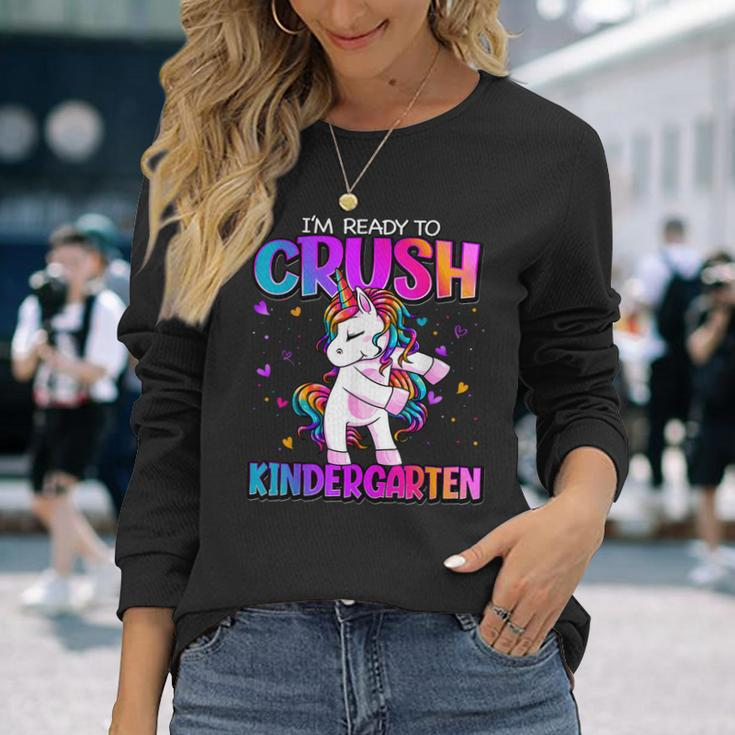 Im Ready To Crush Kindergarten Back To School Kindergarten Long Sleeve T-Shirt Gifts for Her