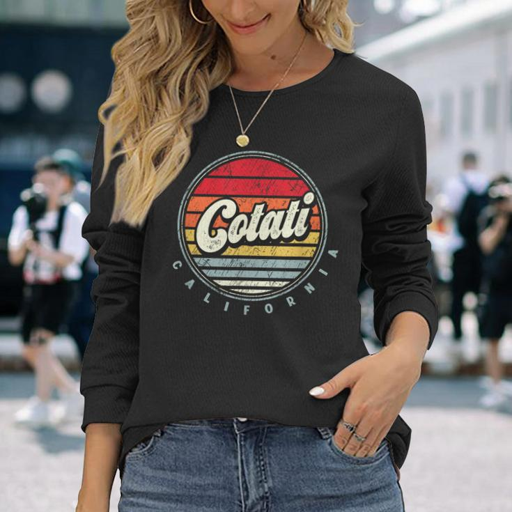 Retro Cotati Home State Cool 70S Style Sunset Long Sleeve T-Shirt Gifts for Her